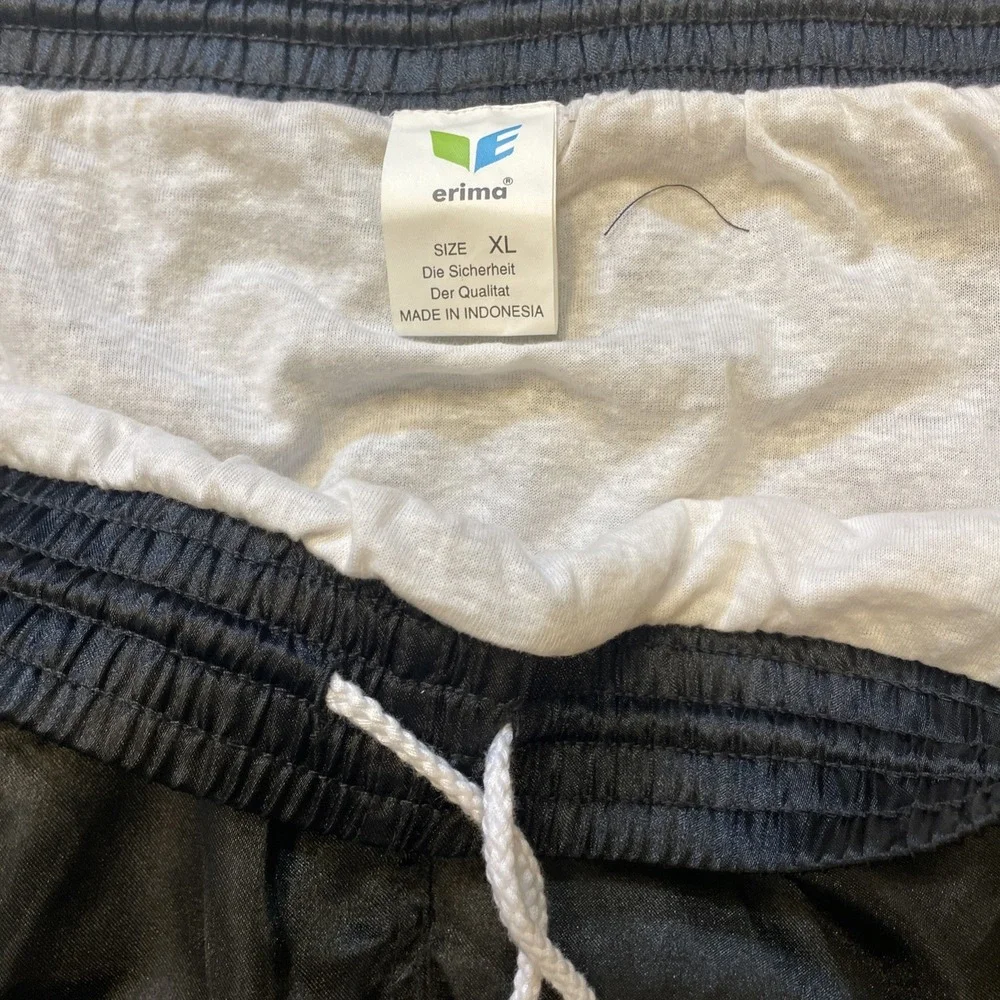Men's Athletic Shorts in Black with Silver Trim NWT